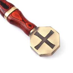 long damascus sword brass guard, handmade long sword, brass guard sword, damascus sword USA, custom steel sword, 30 inch damascus blade, damascus sword collector, battle ready sword, brass clips damascus, sword with sheath