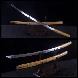 ninja wooden sword, ninja sword with stainless steel blade, wooden handle ninja sword, stainless steel ninja sword, ninja collectible sword, ninja replica sword, sword for ninja cosplay, wooden ninja katana, display ninja sword usa