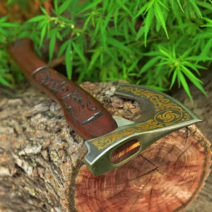 handmade viking axe rose wood, handmade axe, axes, steel axe, axe in USA, cheap axe, battle axe, viking axe, carbon steel axe, rose wood handle axe, custom axe USA, axe for collectors