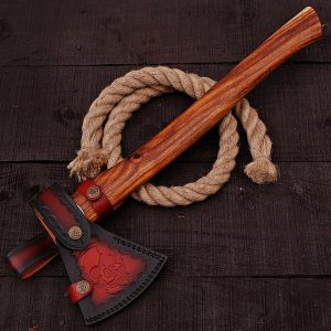 viking axe rose wood, viking axe, handmade axe, axes, steel axe, axe in USA, cheap axe, battle axe, rose wood axe, carbon steel axe, throwing axe, outdoor axe, custom axe USA, axe for sale