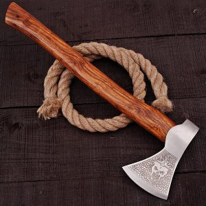 viking axe rose wood, viking axe, handmade axe, axes, steel axe, axe in USA, cheap axe, battle axe, rose wood axe, carbon steel axe, throwing axe, outdoor axe, custom axe USA, axe for sale