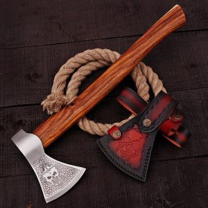 viking axe rose wood, viking axe, handmade axe, axes, steel axe, axe in USA, cheap axe, battle axe, rose wood axe, carbon steel axe, throwing axe, outdoor axe, custom axe USA, axe for sale