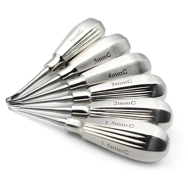 Glux Luxating Curved, dental luxating elevator, tooth extraction tool, curved luxator, dentist tools, surgical dental tools, delta dental, delta dental insurance, USA dental instruments